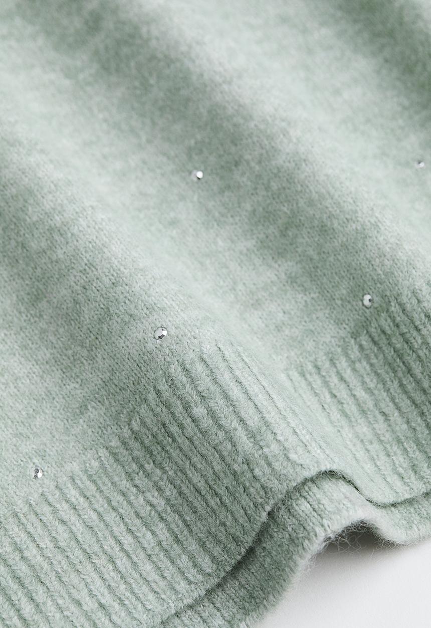 H&M - Beaded jumper - light green