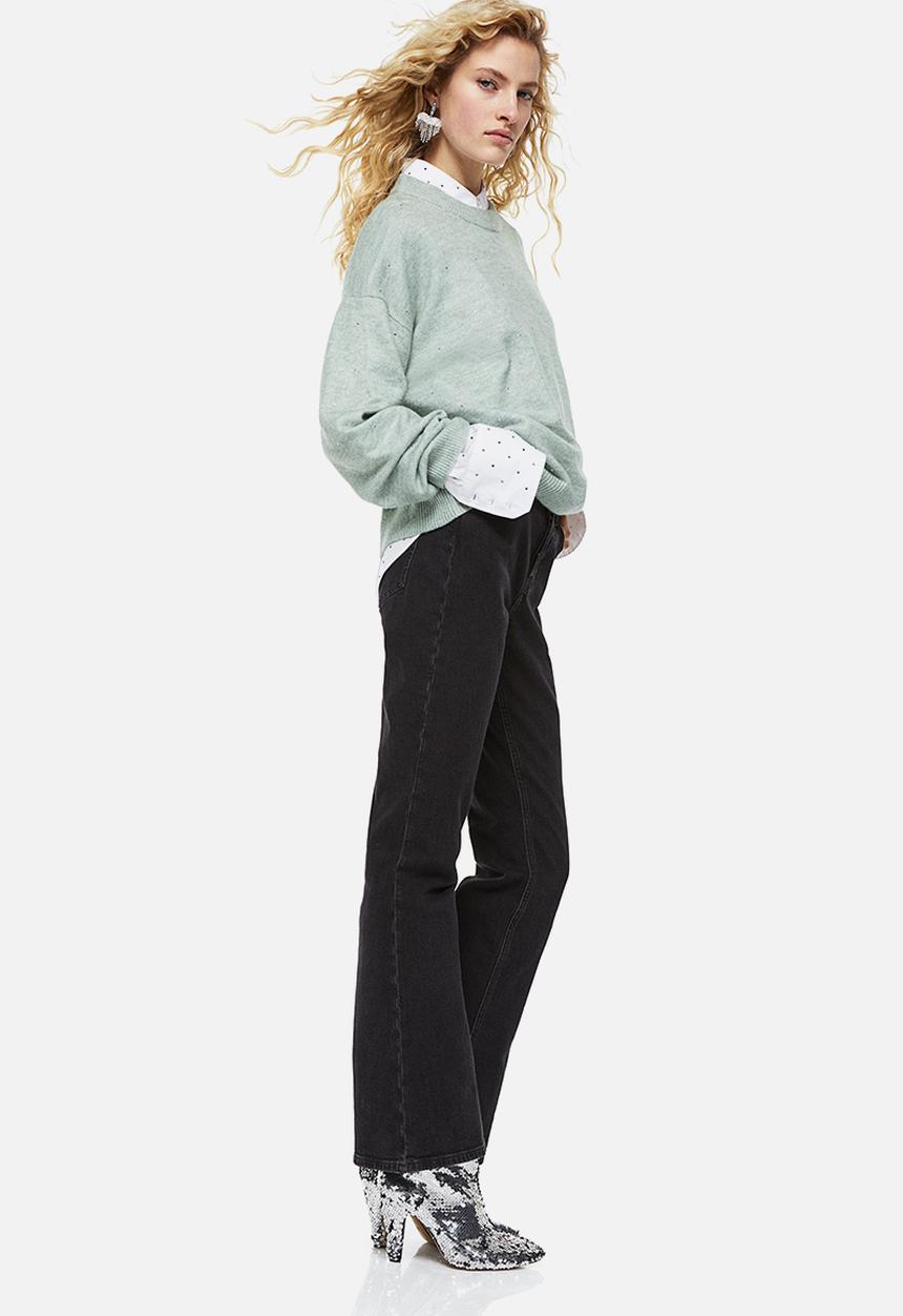 H&M - Beaded jumper - light green