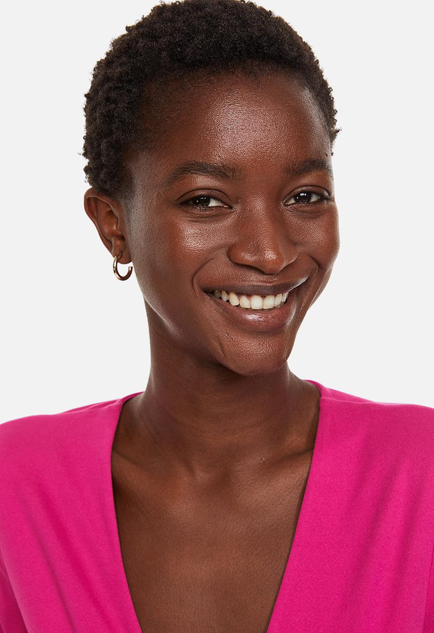 H&M - V-neck bodysuit - cerise