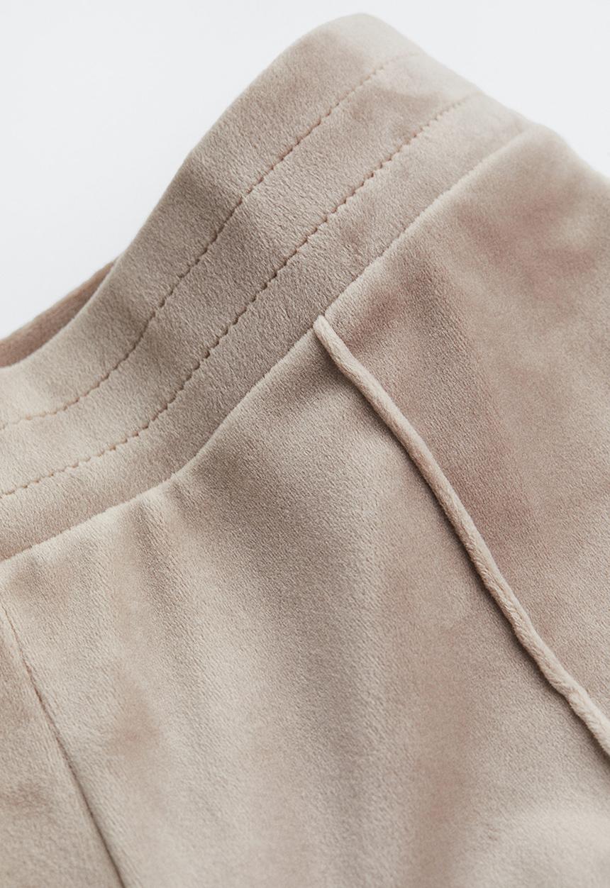 H&M - Velour trousers - greige