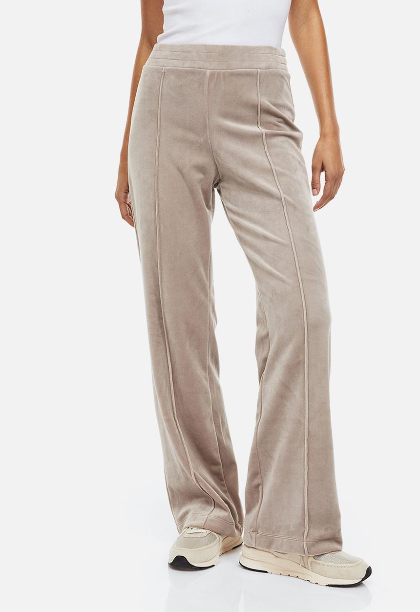 H&M - Velour trousers - greige