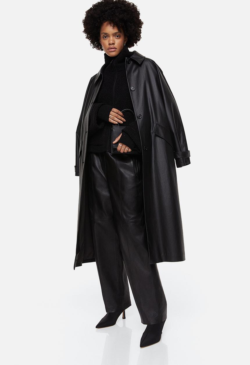 H&M - Teddy jacket - black