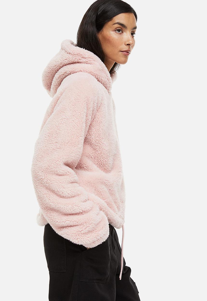 H&M - Teddy hoodie - pink