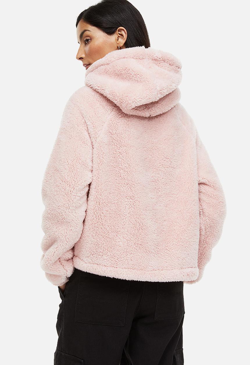 H&M - Teddy hoodie - pink