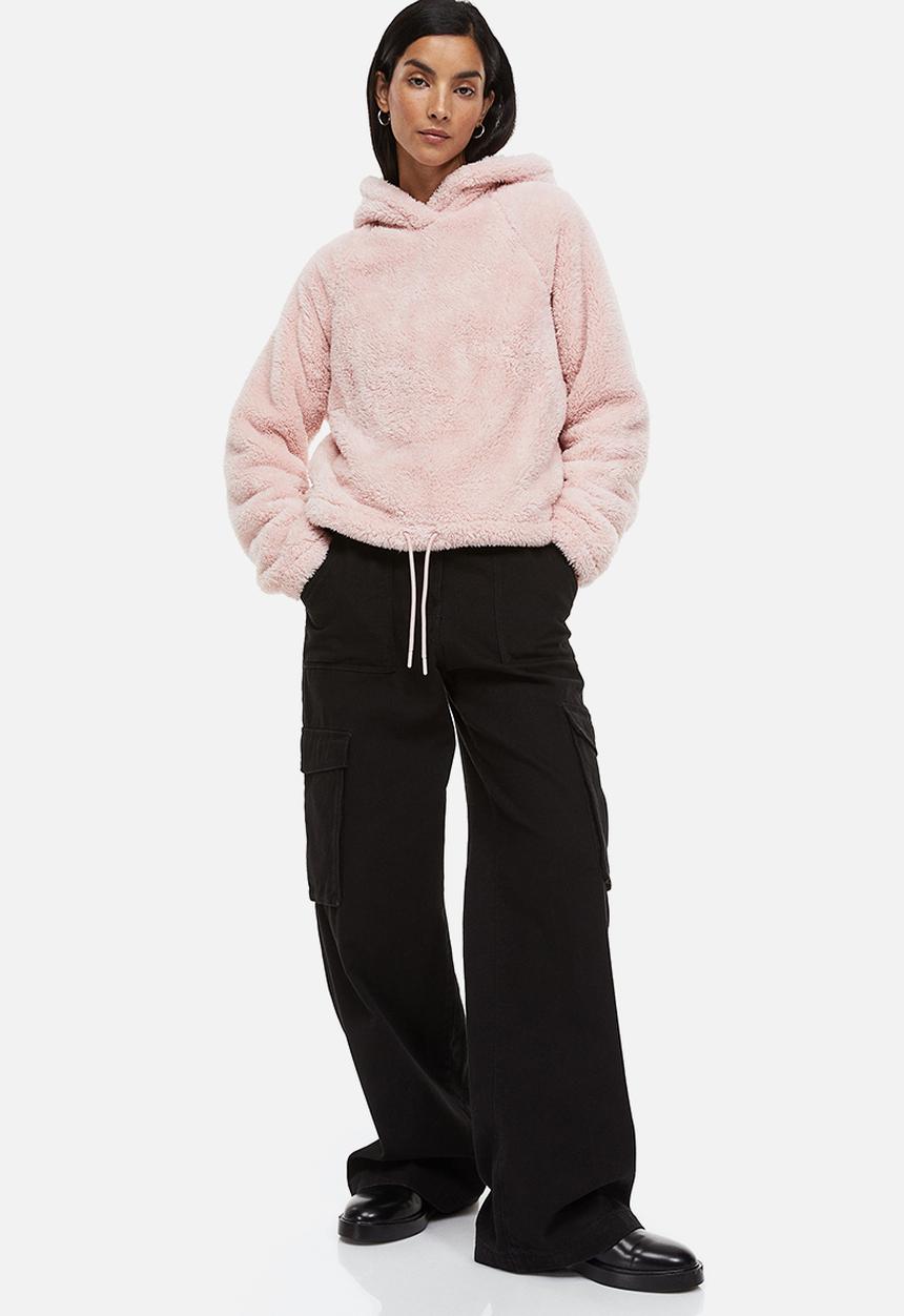 H&M - Teddy hoodie - pink