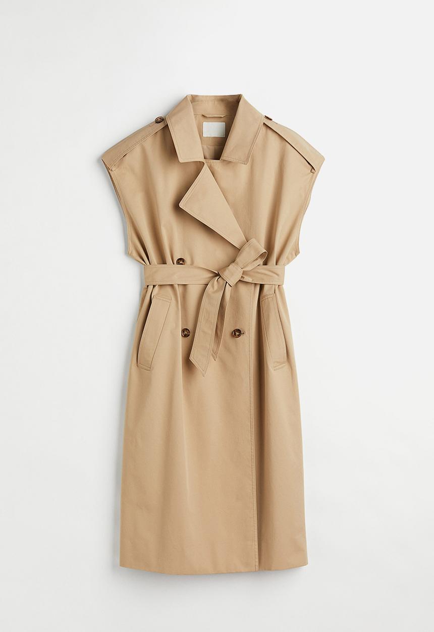 H&M - Sleeveless jacket dress - beige