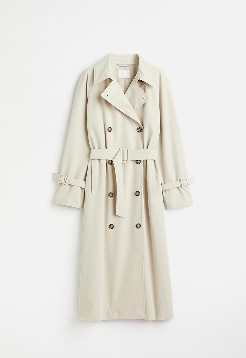 H&M - Trenchcoat - light beige