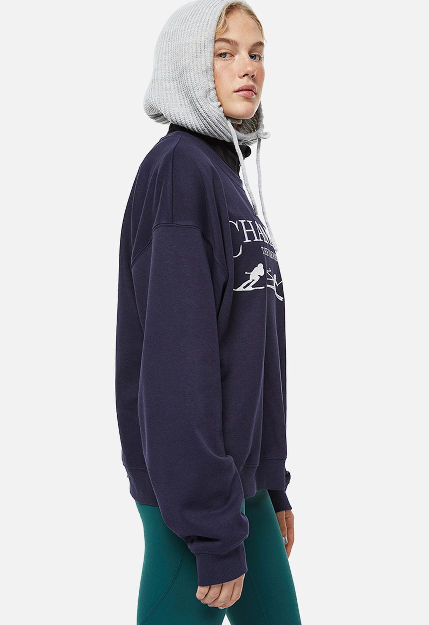 H&M - Sweatshirt - dark blue/chamonix