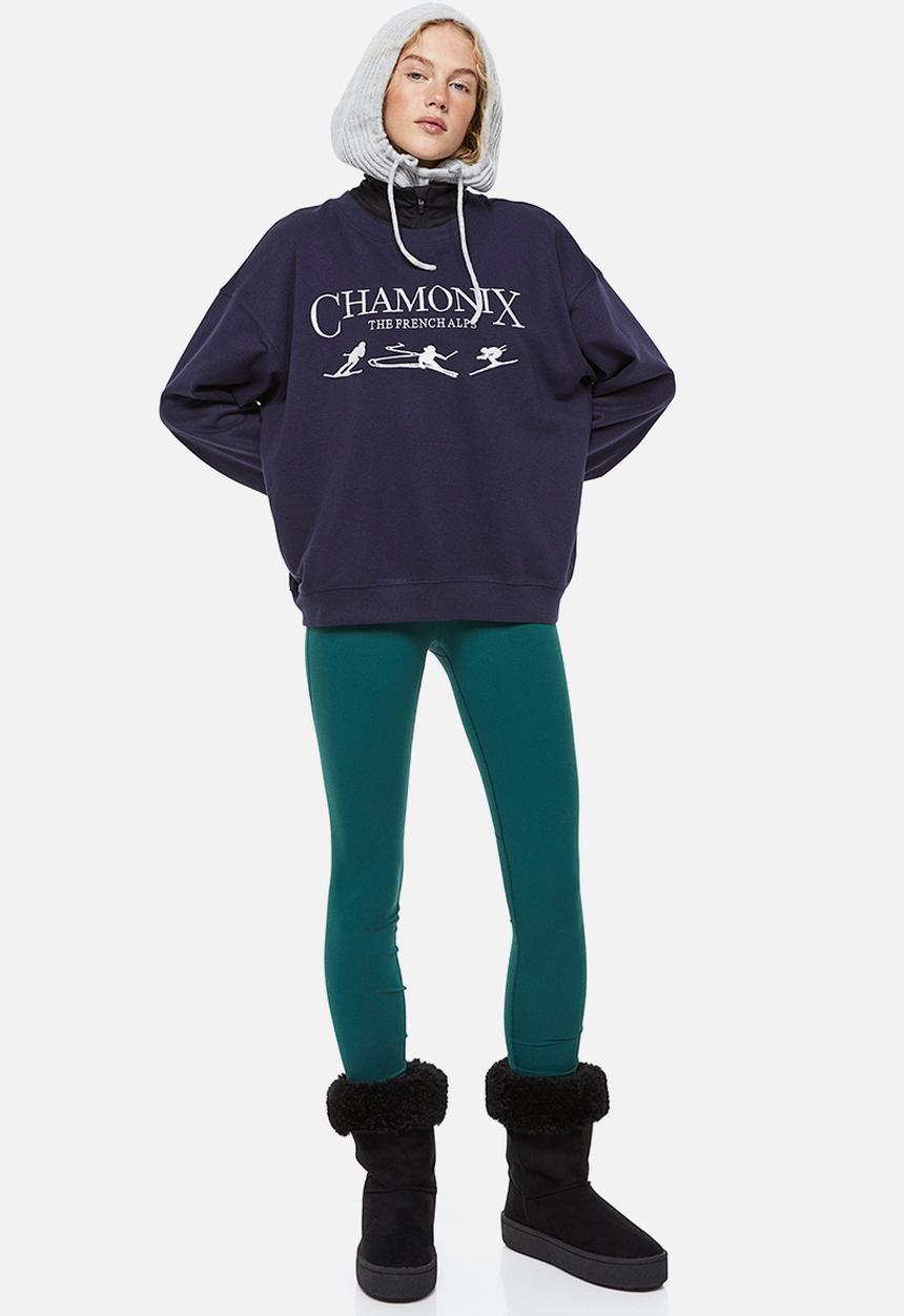 H&M - Sweatshirt - dark blue/chamonix