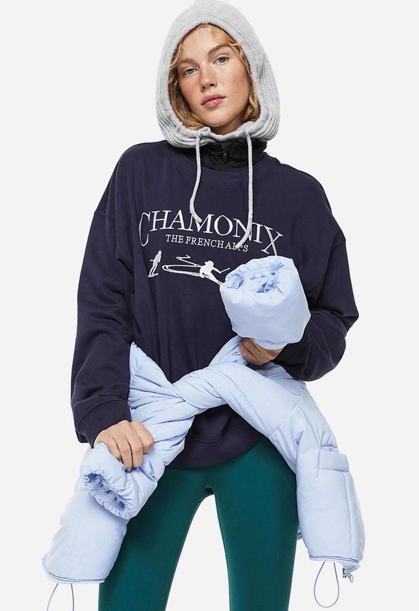 H&M - Sweatshirt - dark blue/chamonix