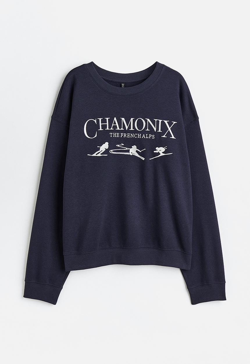 H&M - Sweatshirt - dark blue/chamonix
