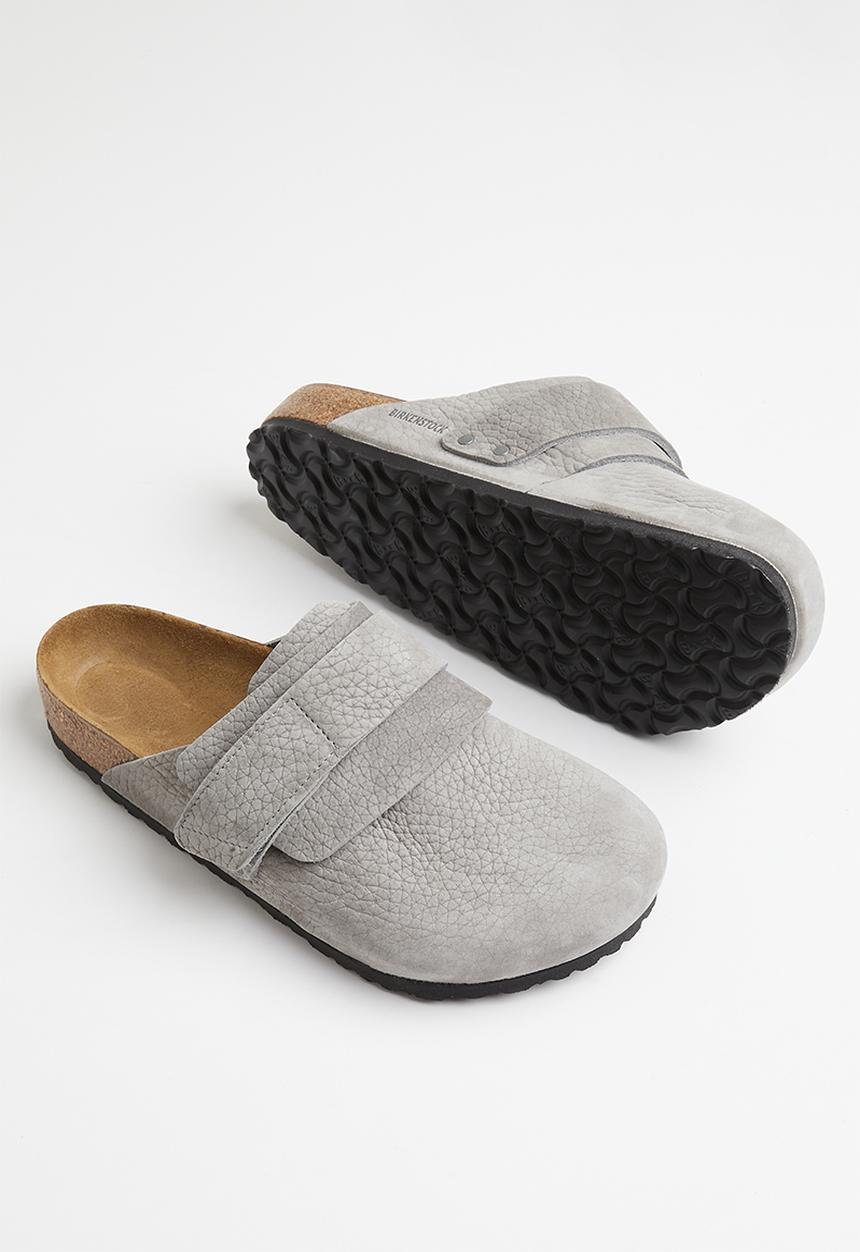 Birkenstock - Nagoya nubuk leather regular - desert buck whale gray