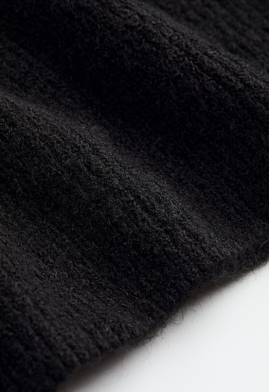 H&M - Knitted dress - black
