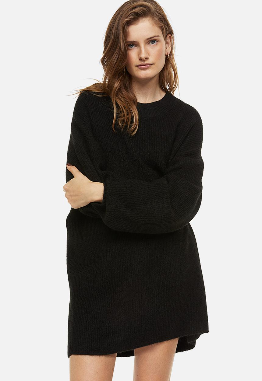 H&M - Knitted dress - black