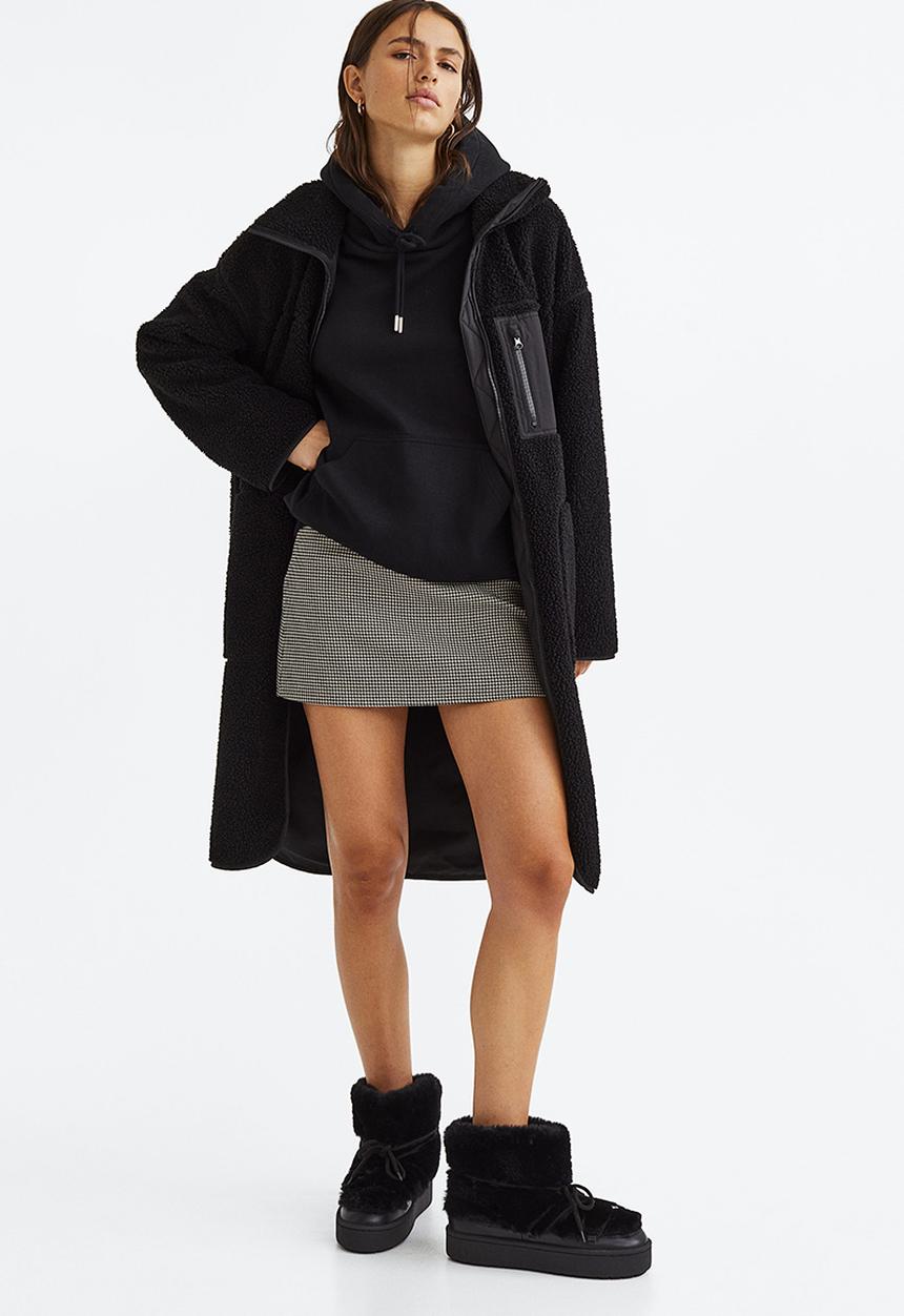 H&M - Laced padded boots - black