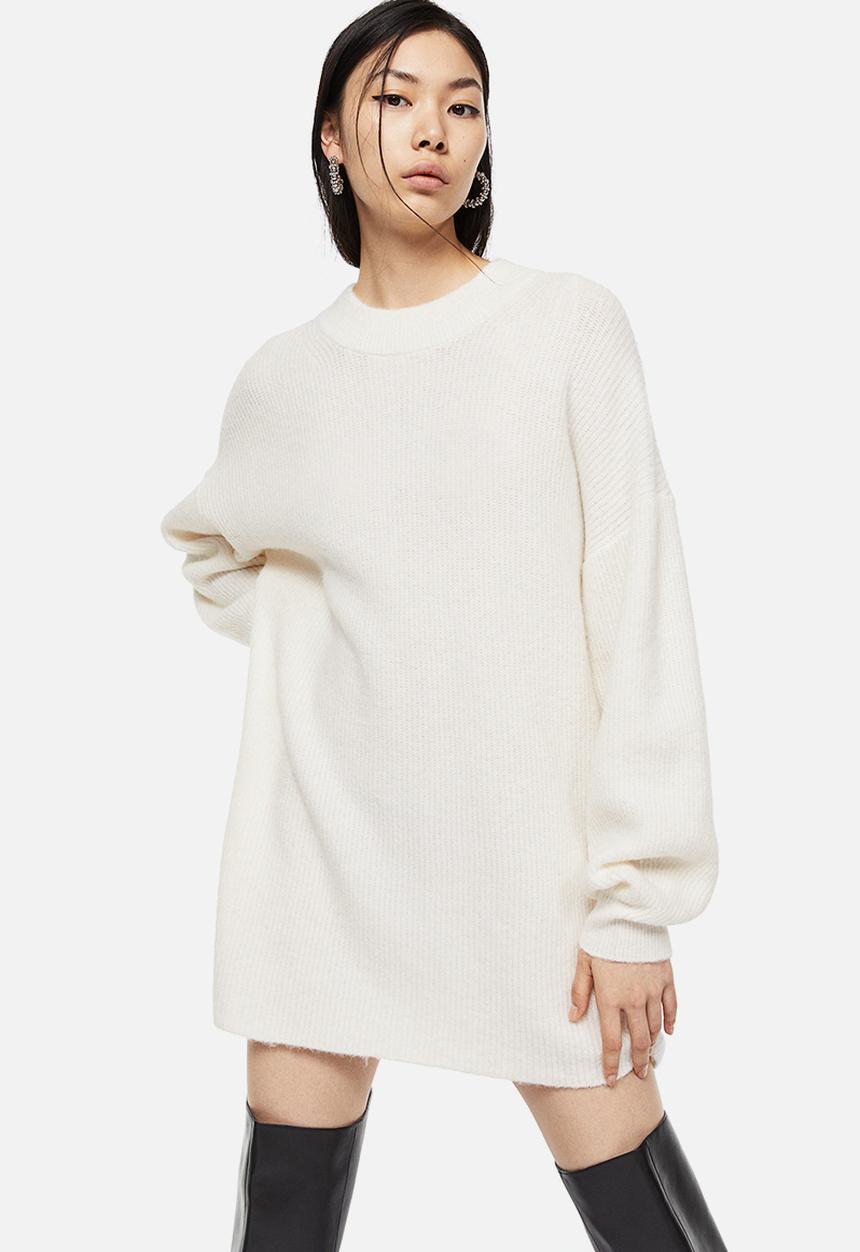 H&M - Knitted dress - cream