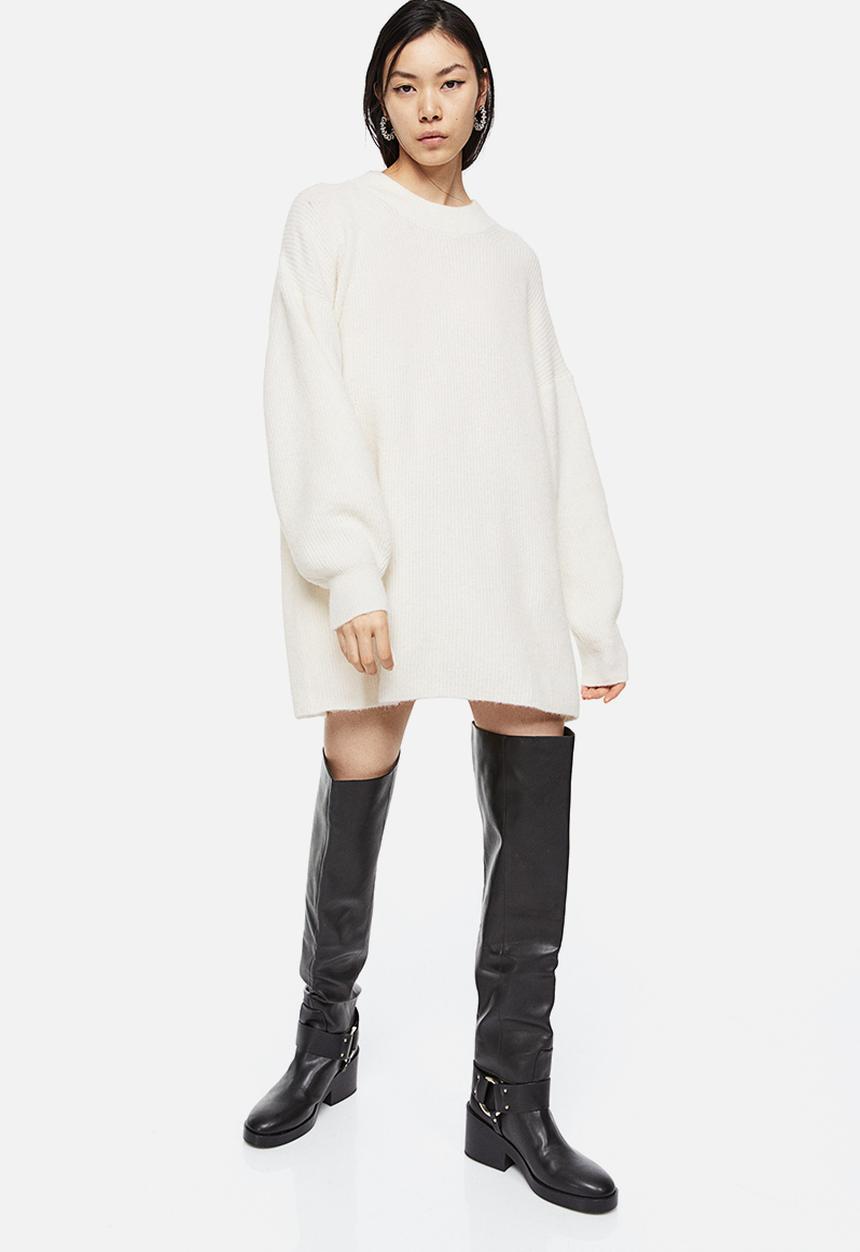 H&M - Knitted dress - cream