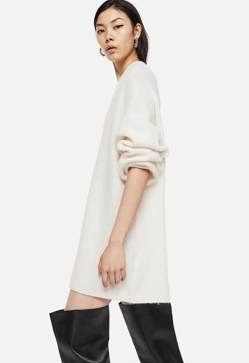 H&M - Knitted dress - cream