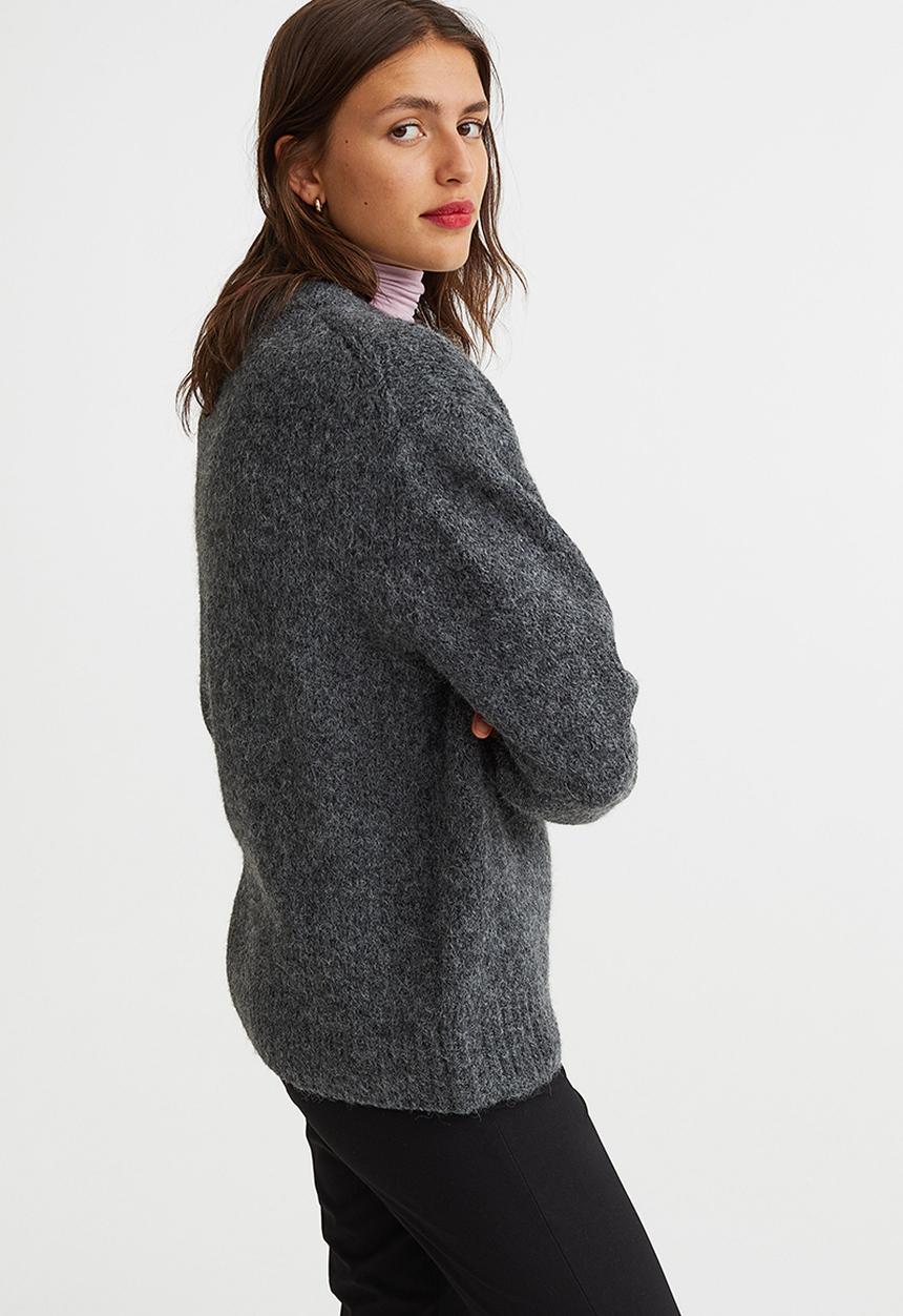 H&M - Knitted jumper - dark grey