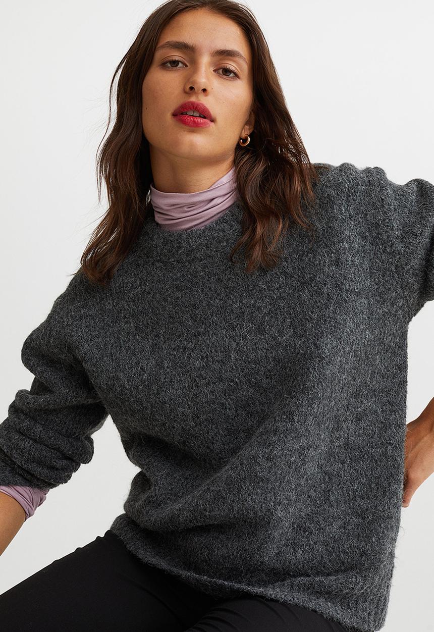 H&M - Knitted jumper - dark grey