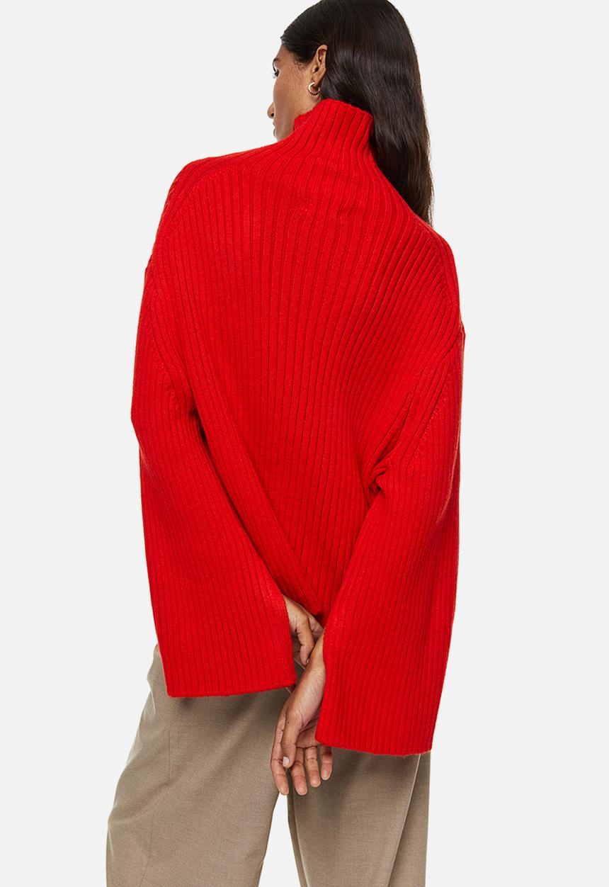 H&M - Oversized turtleneck jumper - red