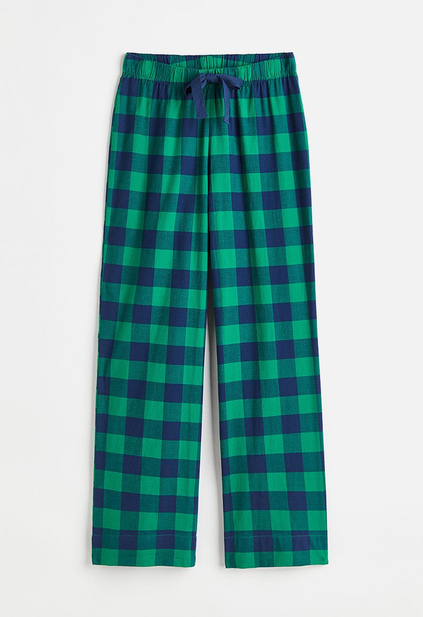 H&M - Pyjama bottoms - green/checked