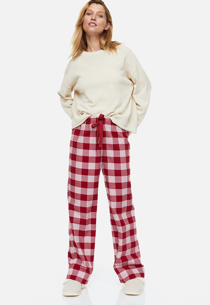 H&M - Pyjama bottoms -  red/checked