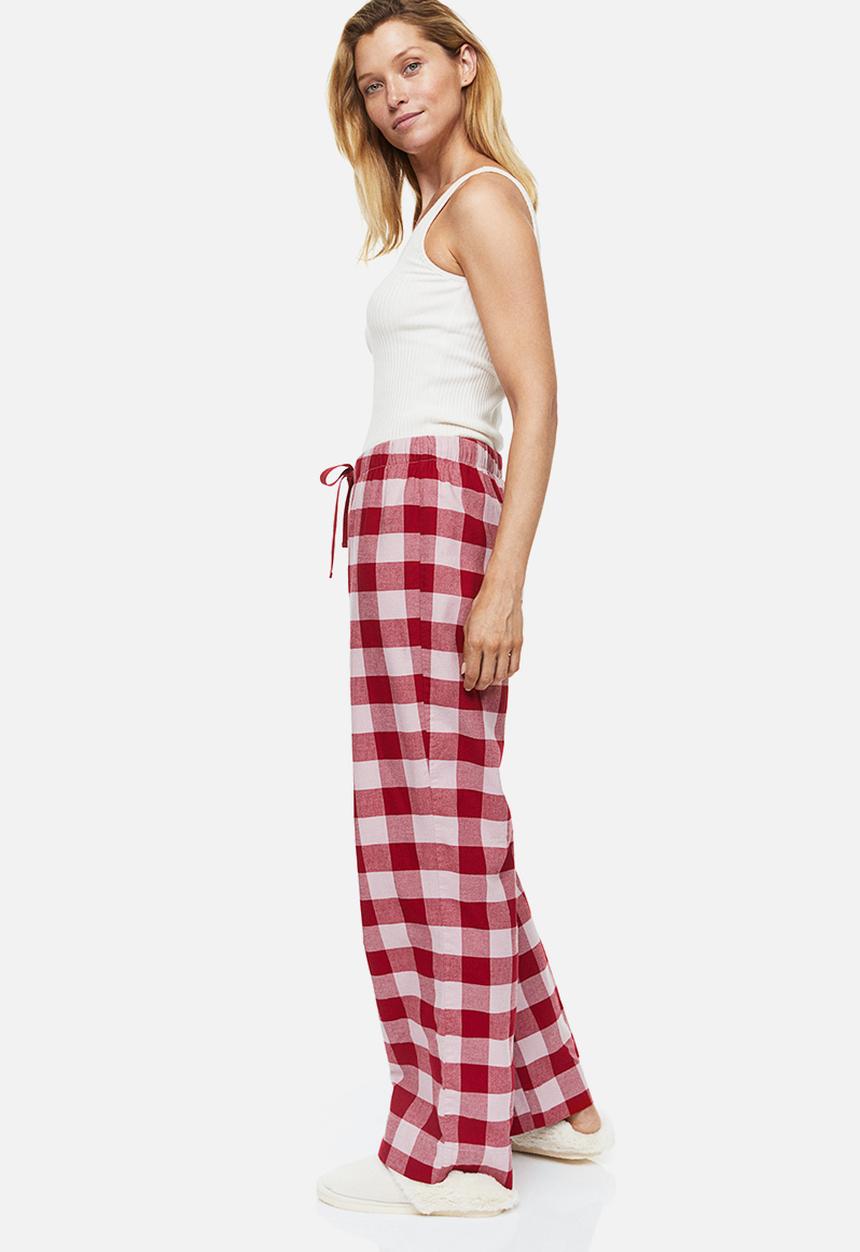 H&M - Pyjama bottoms -  red/checked