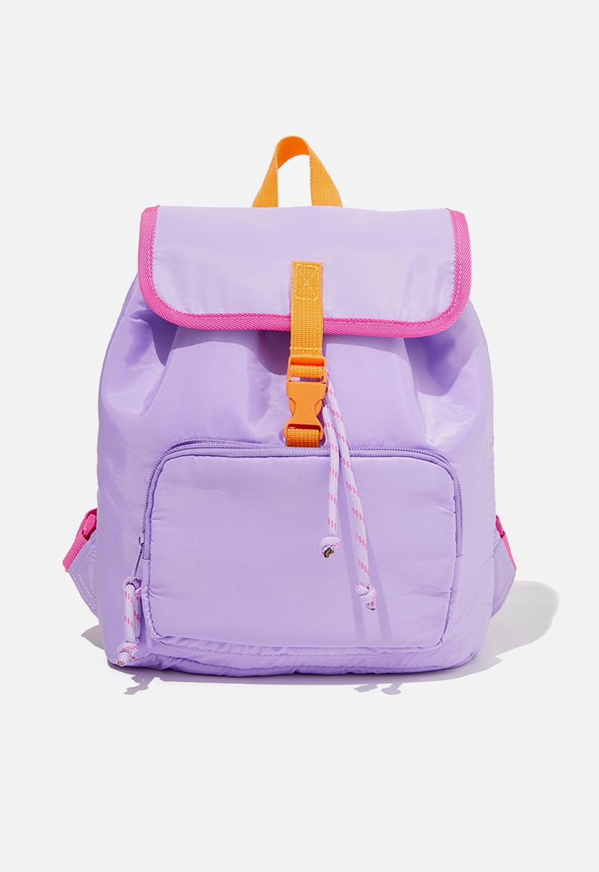 Cotton On - Polly hiker backpack - lilac drop/raspberry pink