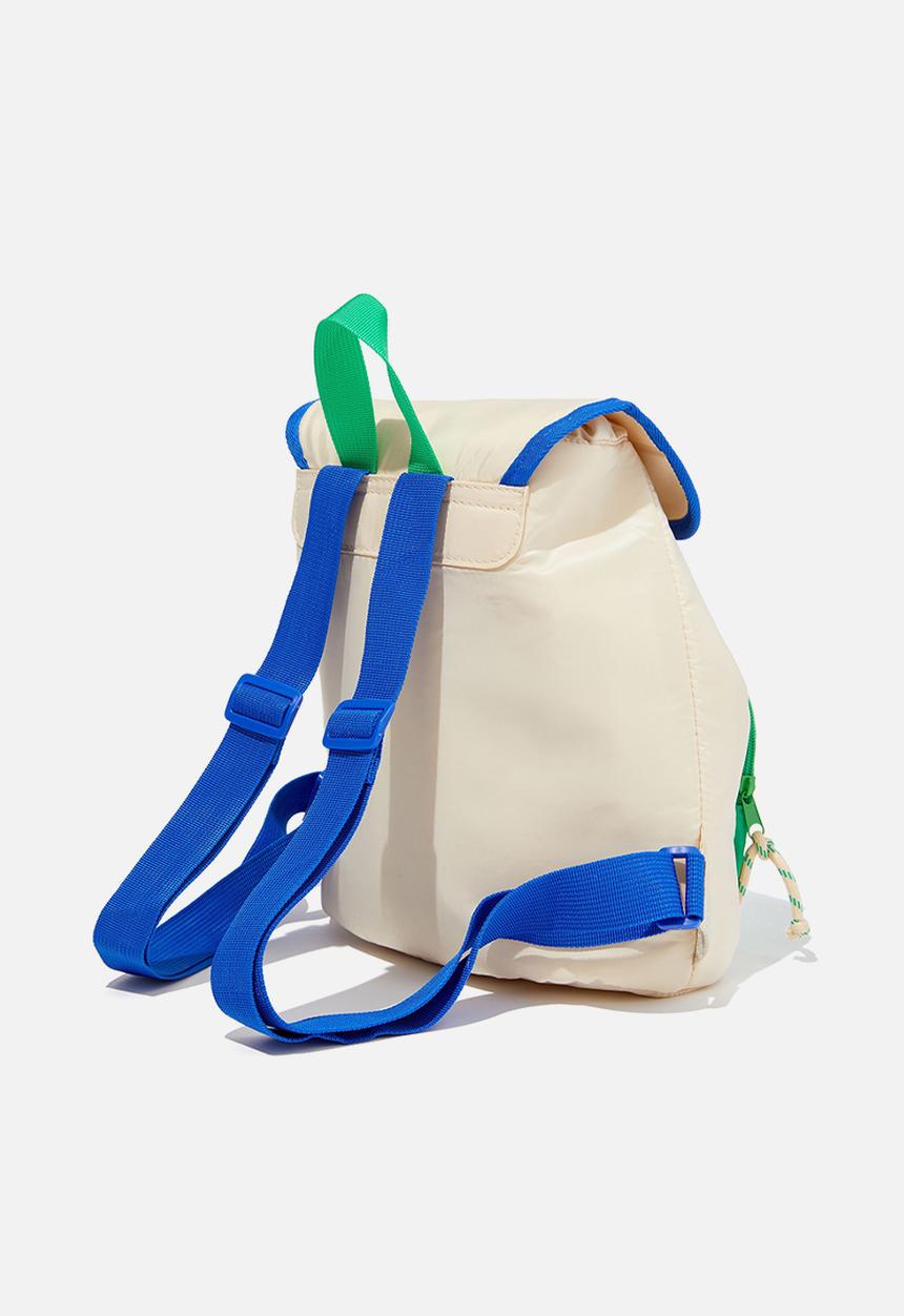 Cotton On - Polly hiker backpack - green splash/blue punch