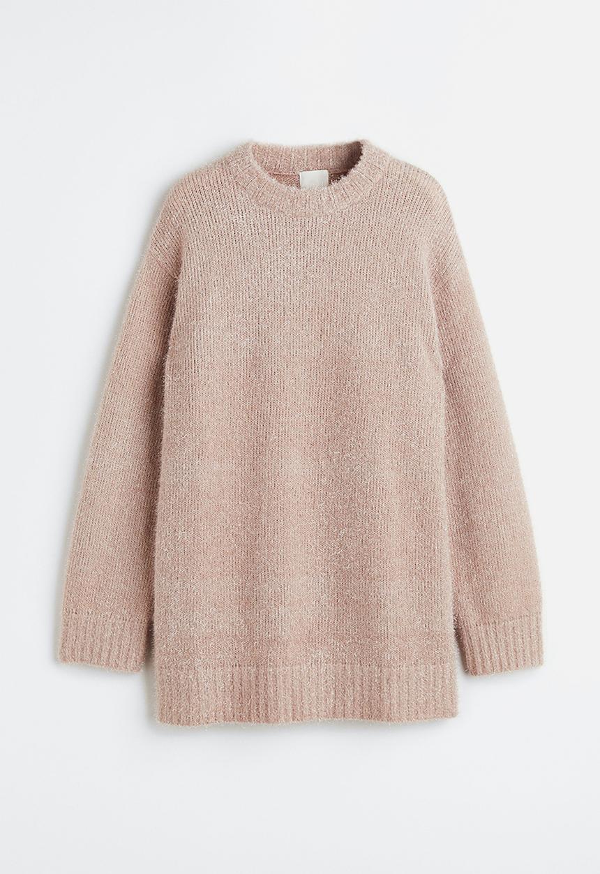 H&M - Glittery dress - powder pink