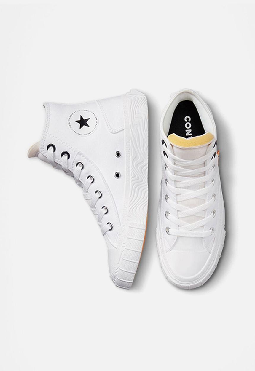 Converse - Chuck taylor alt star canvas hi - white/black/yellow