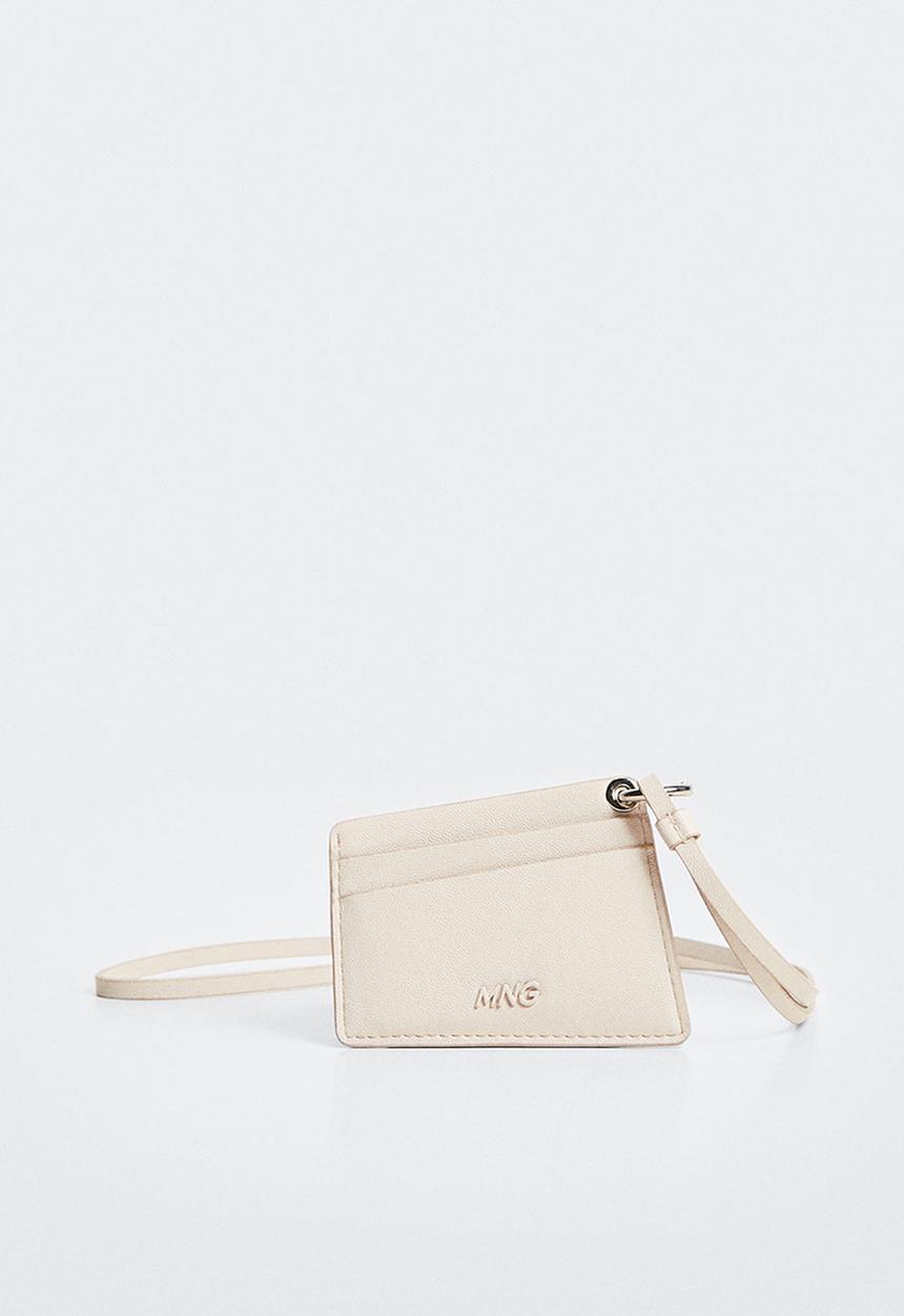 MANGO - Card holder g-trap - off white