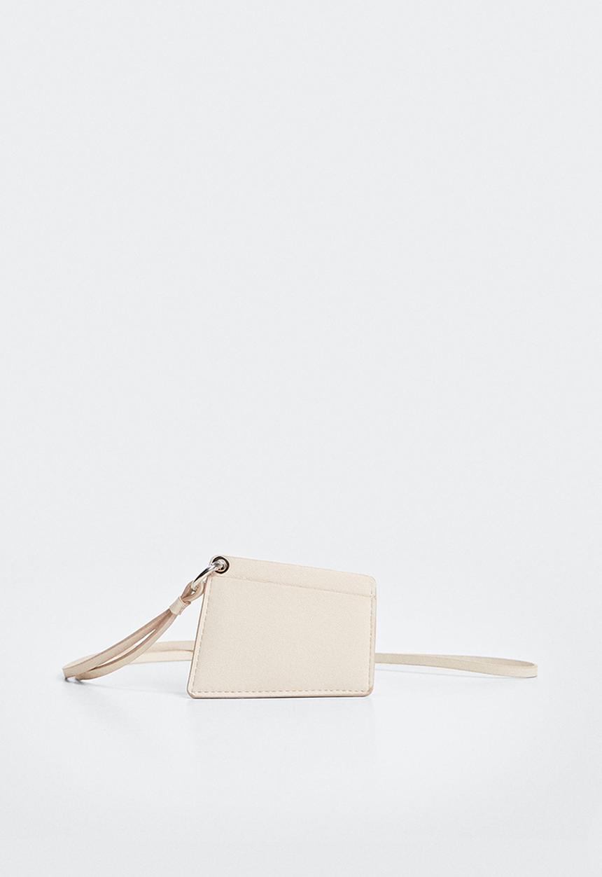 MANGO - Card holder g-trap - off white