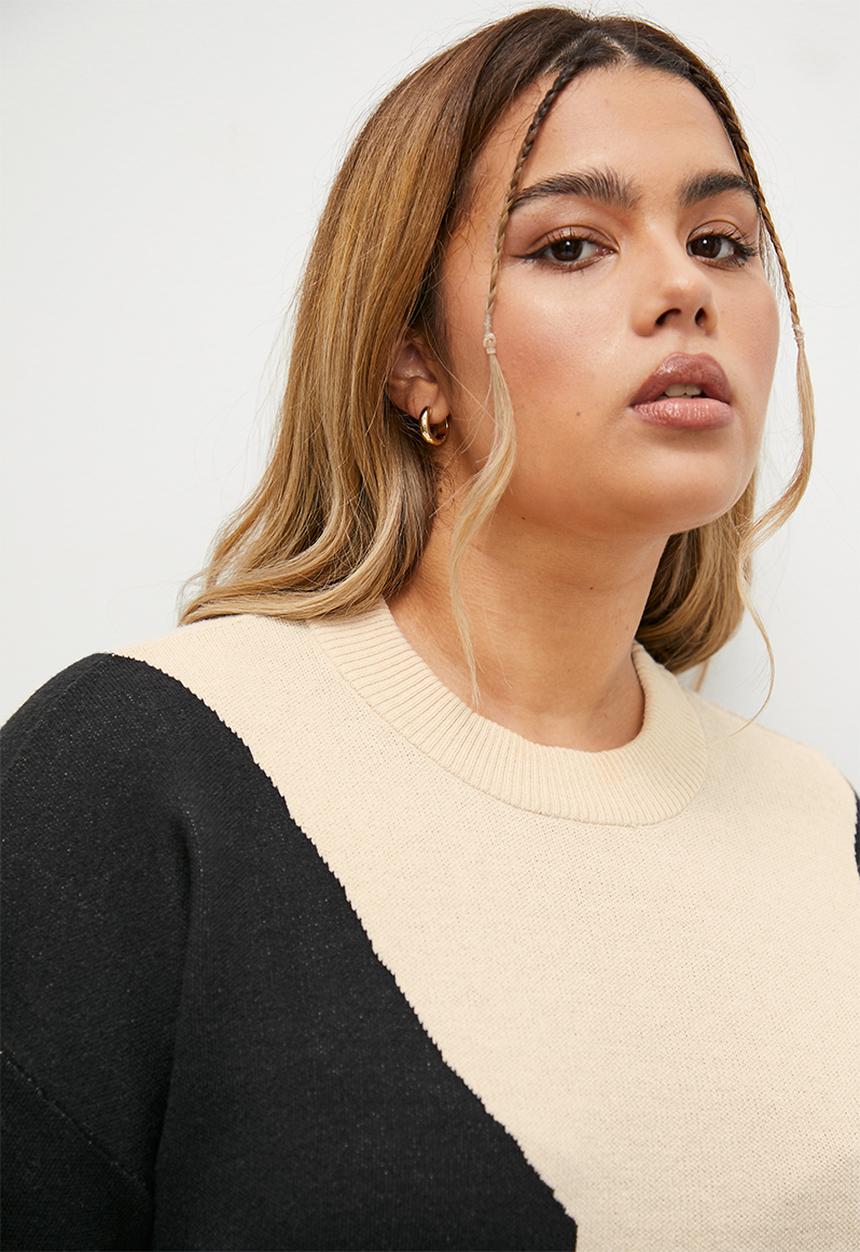 Blake - Graphic midi knitwear dress - graphic2
