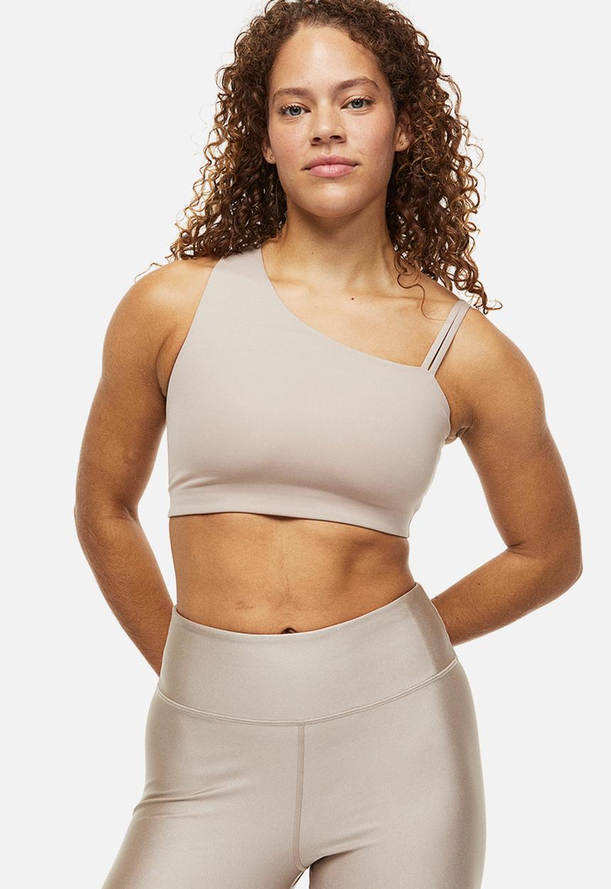 H&M - Drymove™ light support sports bra - light beige