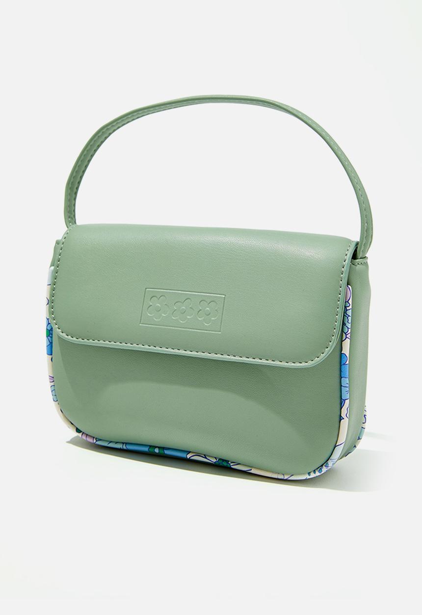Cotton On - Ava cross body bag - deep sage/floral