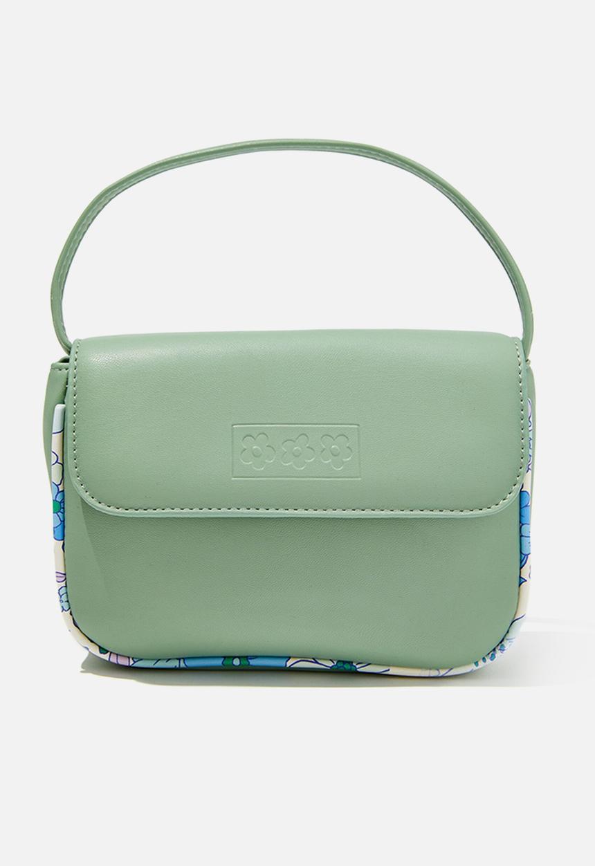 Cotton On - Ava cross body bag - deep sage/floral
