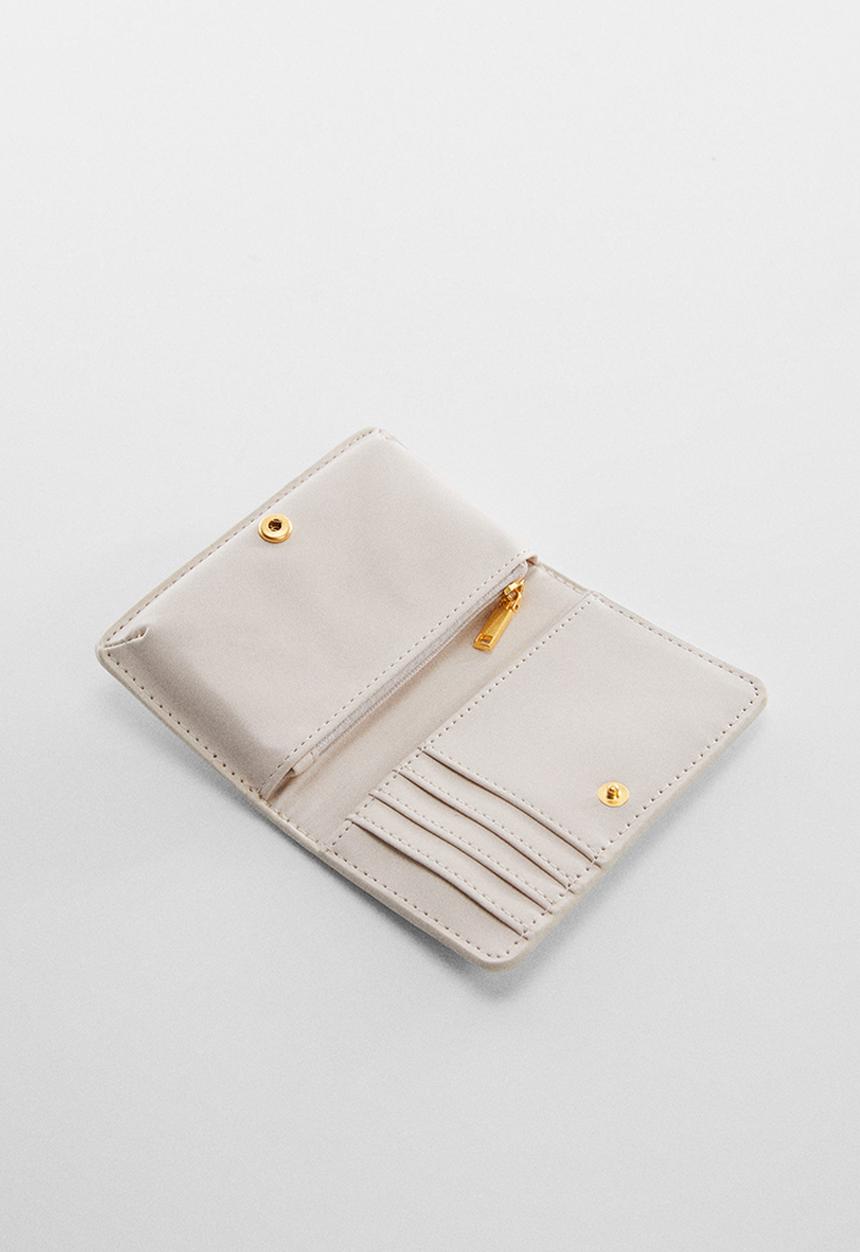 MANGO - Wallet malva - white
