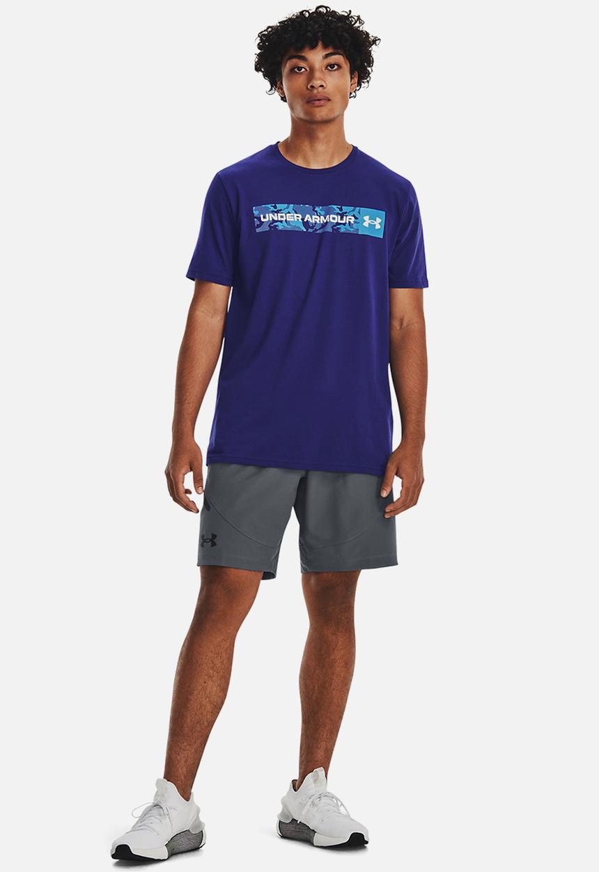 Under Armour - Ua camo chest stripe short sleeve - sonar blue