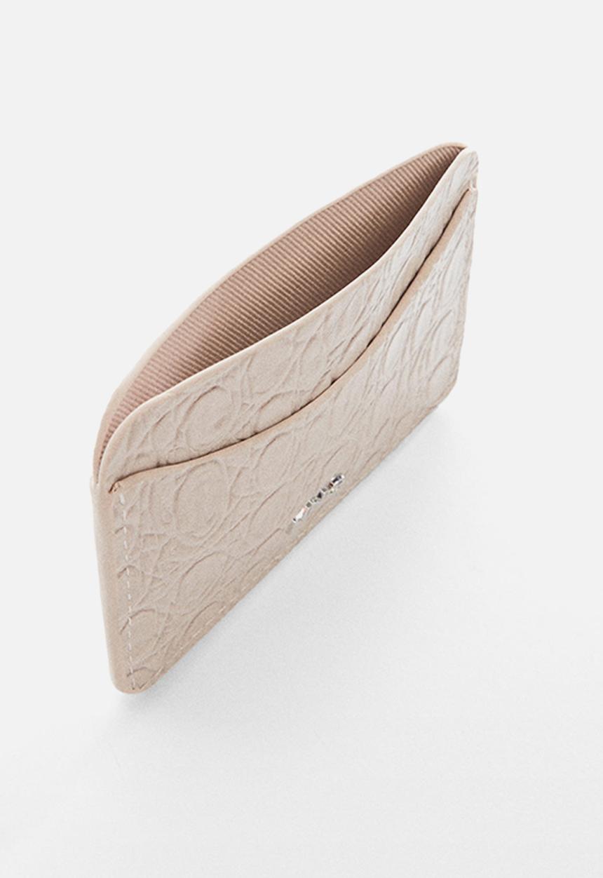 MANGO - Card holder ona - off white