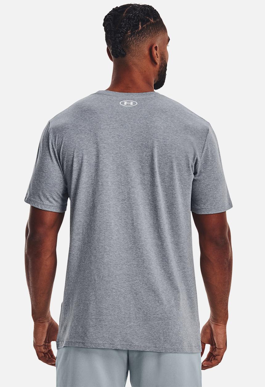 Under Armour - Ua camo chest stripe short sleeve - steel light heather
