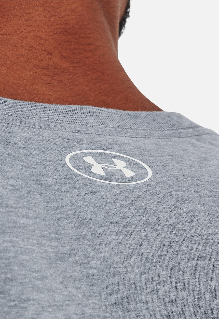 Under Armour - Ua camo chest stripe short sleeve - steel light heather