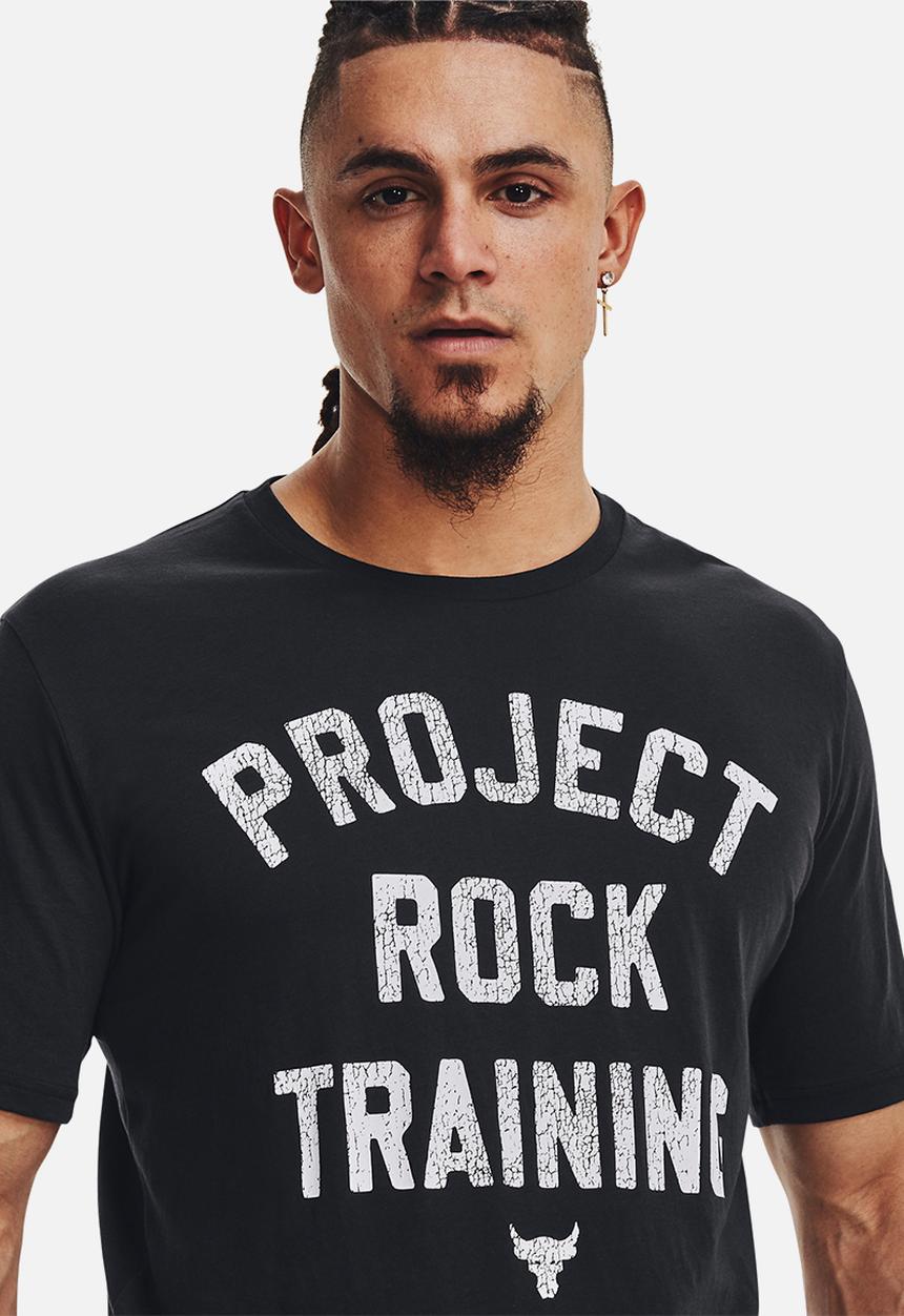 Under Armour - Ua project rock training short sleeve - black