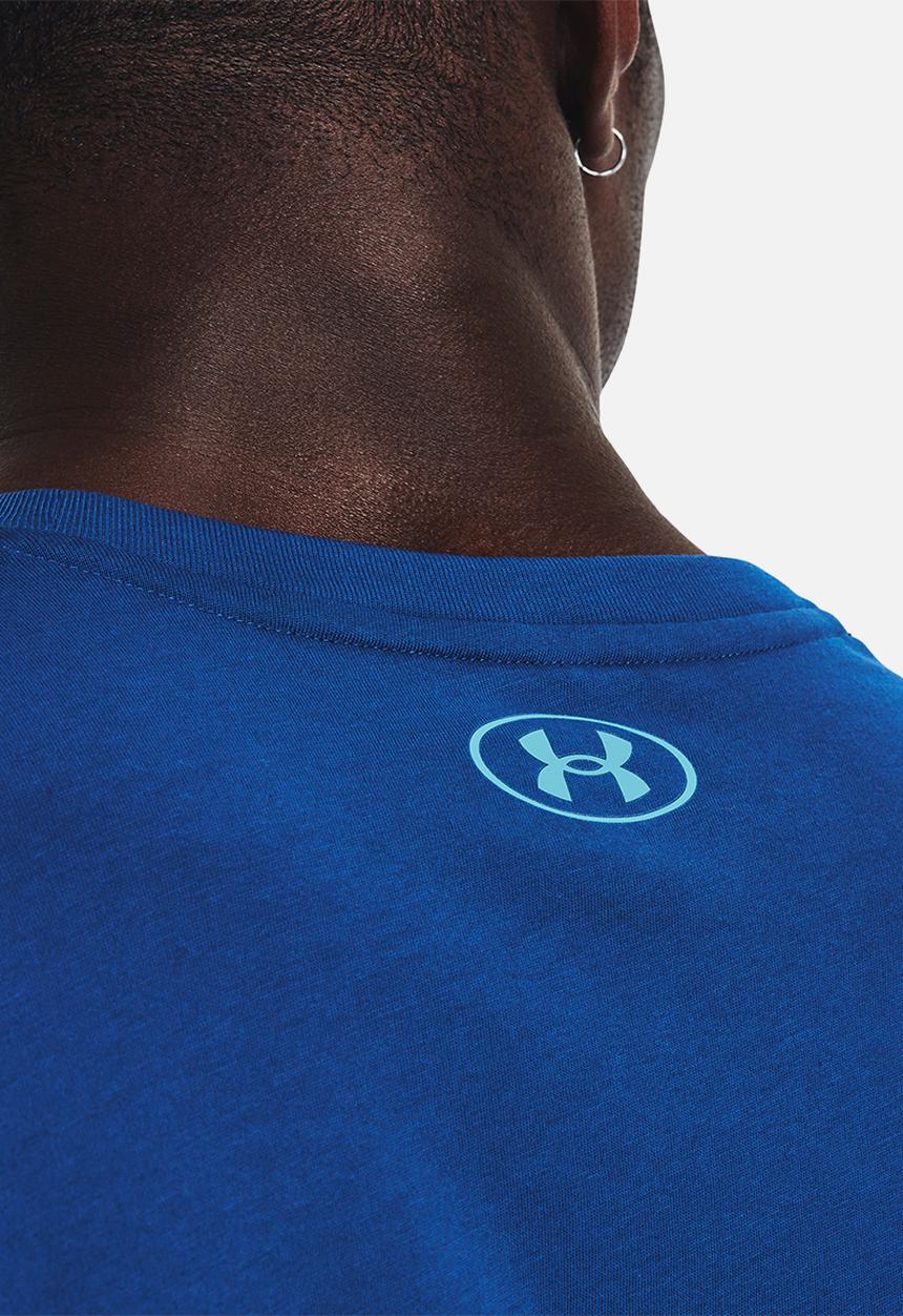 Under Armour - Ua project rock training short sleeve - blue mirage
