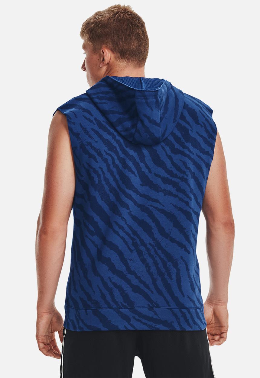 Under Armour - Project rock rival sleeveless full-zip - blue mirage