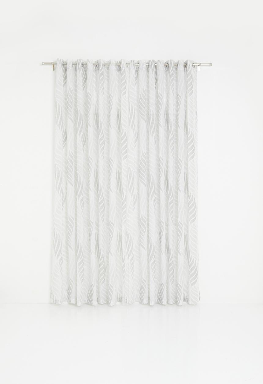 Design Collection - Fern sheer eyelet curtain - grey