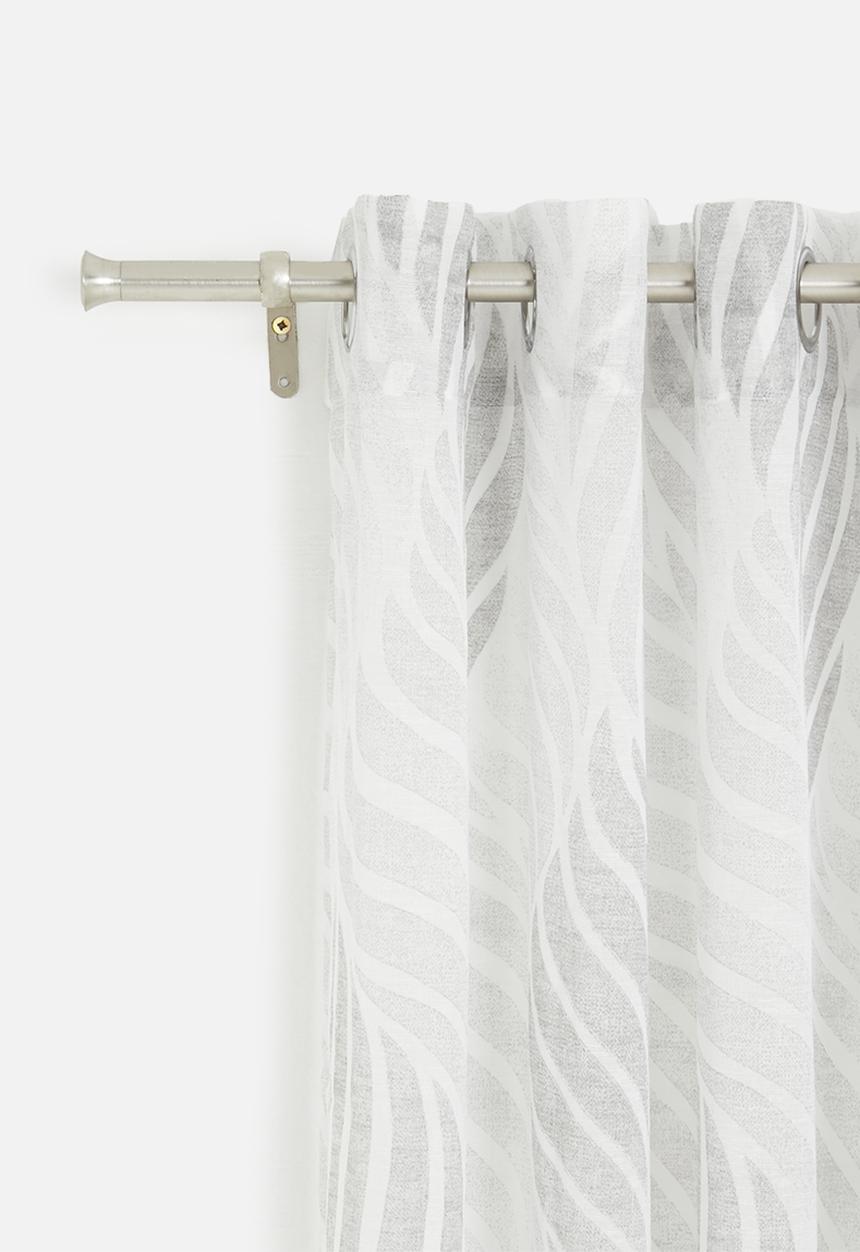 Design Collection - Fern sheer eyelet curtain - grey