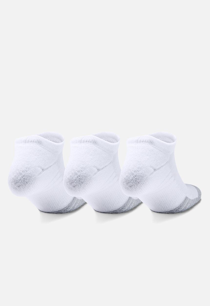 Under Armour - Ua heatgear no show 3 pack - white