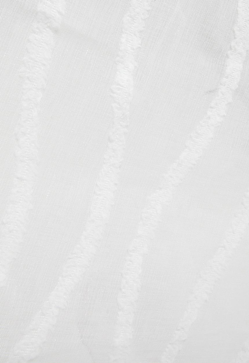 Design Collection - Wave sheer eyelet curtain -  natural/white